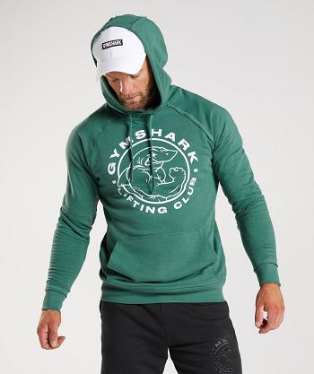 Sudadera Con Capucha Gymshark Legacy Hombre Verde | CO 3615FDN